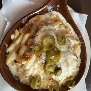 Chicken Alfredo Fries