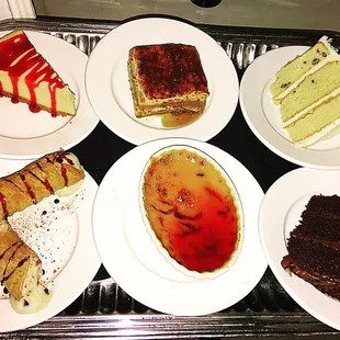 Dessert tray...