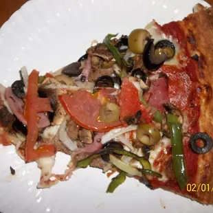 Supreme Pizza slice
