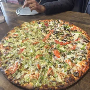 Extra Large Half-Pesto Chicken and Half Veggie