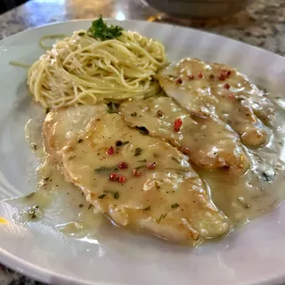 SCALOPPINE AL LIMONE e PEPE ROSA
