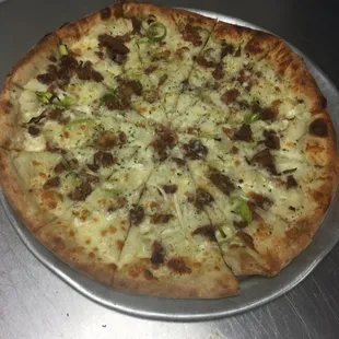 St Patty's Day Specialty - sausage, leeks, potatoes with a white sauce base!!