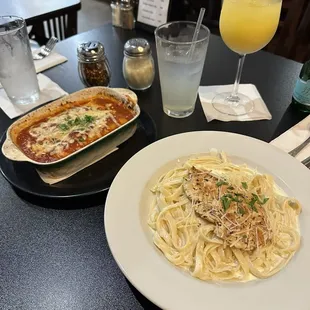 Chicken Fettuccine Alfredo Manicotti