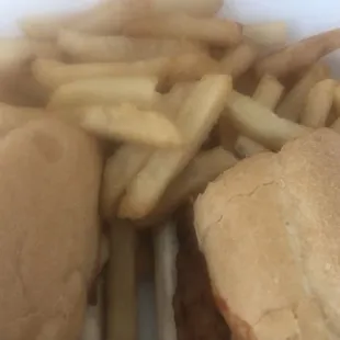 Eggplant Parmesan sandwich