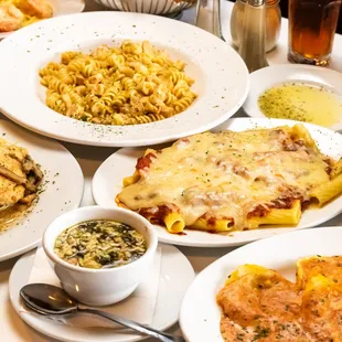 a variety of dishes