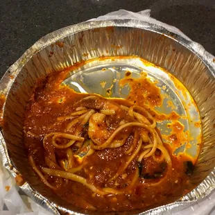 Shrimp Diablo - sorry there wasn't more but it was so good that by the time I came up for air this was all that was left.