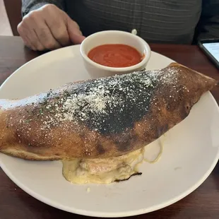 Burnt stromboli
