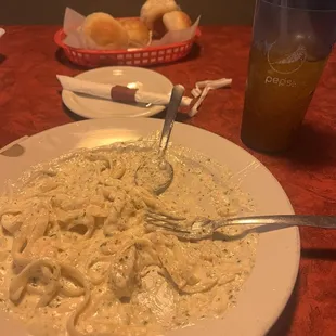 Chicken fettuccine Alfredo