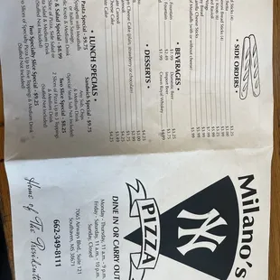 Menu 5-2024