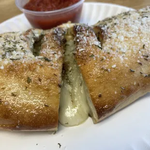 Sausage Calzone.  Gosh damn, it&apos;s good