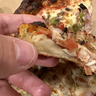 undercooked dough here - that ain't cheeze