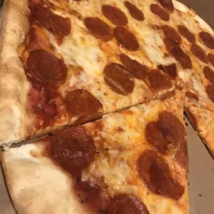 pepperoni and cheese pizza