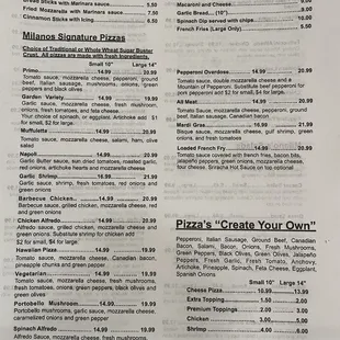 Menu - December 2022