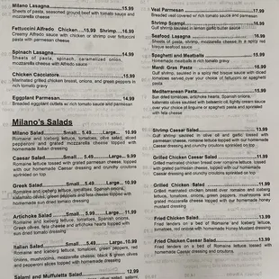 Menu - December 2022