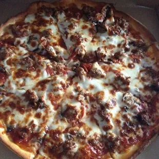pizza, food