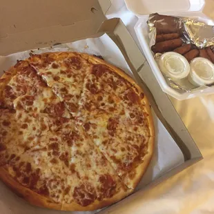pizza, food