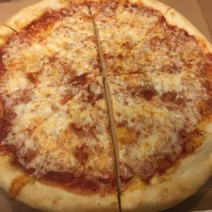 Cheese. Medium pizzas are the size of most larges.