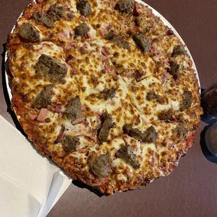 Italian meats pizza