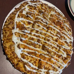 Buffalo chicken pizza