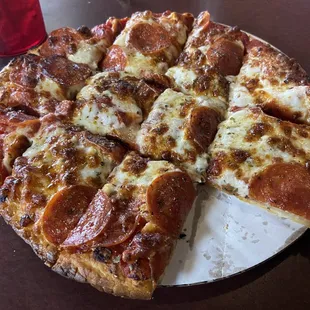 "Double pepperoni"
