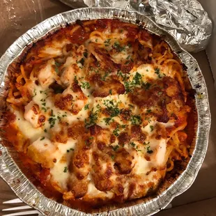 a pizza in a pizza box