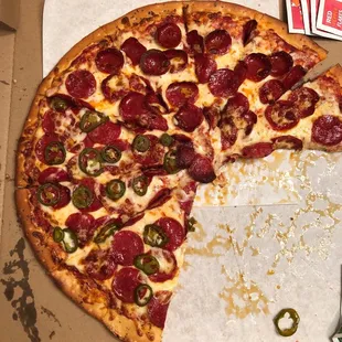 pizza, food