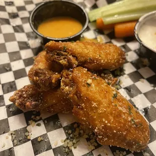 Parmesan asiago hot wings