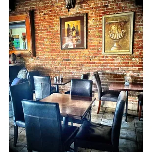 Inside Milano&apos;s Restaurant &amp; Bar.Nice &amp; Cozy &amp; Clean ! Interesting Decorated Place Nice Bartenders Good Food Full Bar.Outside Patio.Cool!