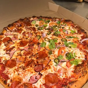 a pizza in a box