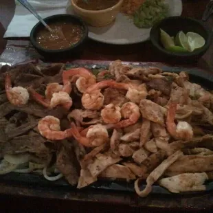 Fajitas for four.