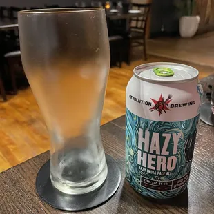 Beer comes with frosted glass