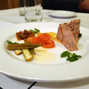 Pâté appetizer at Mildred's Big City Food in Gainesville FL