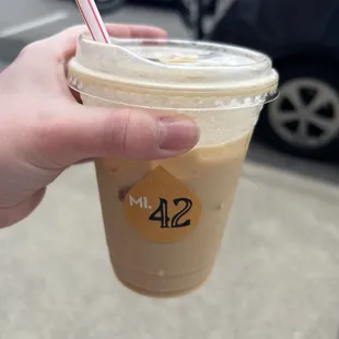 Iced Carmel latte