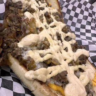 Great roll, nice toppings but the sandwich is ruined with an overpowering rosemary flavor