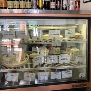 Soft cheese counter.  The hard cheeses are in the back behind this.