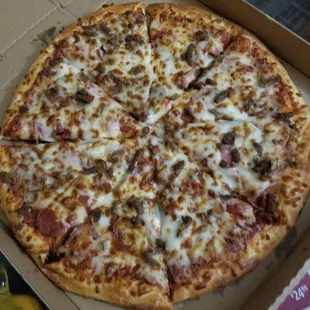 a pizza in a box