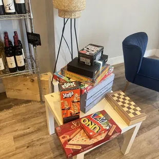 Games &amp; wine sounds fine.