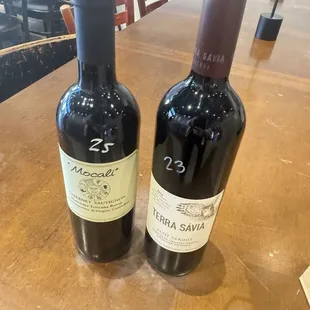 My Selection, one from Italy, One from Napa Valley Cali.
