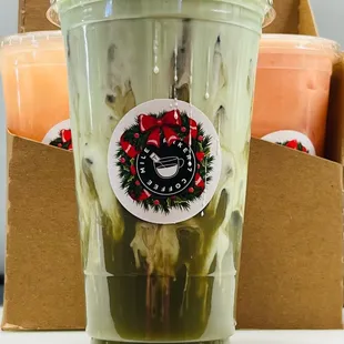 Leprechaun- Mint, White Chocolate- Mint cold foam