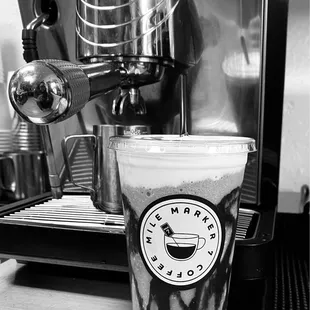 Blended Moo Cow - Dark Chocolate, Coconut, coconut sweet cream cold foam