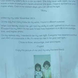 Owner's story explaining the business name