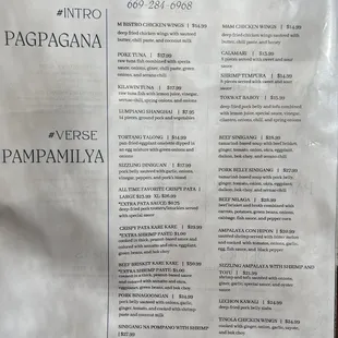Miles Bistro Menu as of 02/01/2023