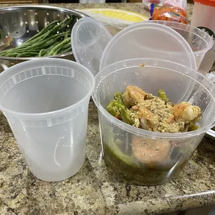 The difference between other containers vs Miles Bistro&apos;s huge container