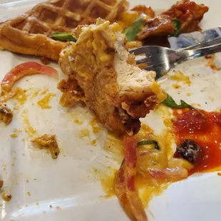 Chicken and waffles