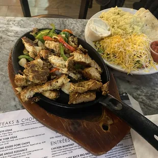 Chicken fajitas