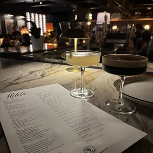 French 75 and Espresso Martini