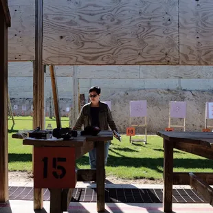 Well laid-out and spacious pistol and rifle range.