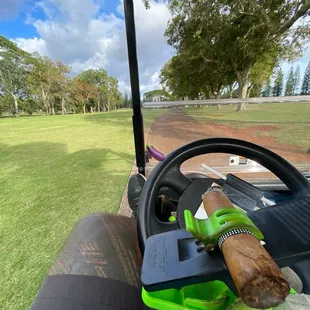 17th hole with a cheap cigar lol