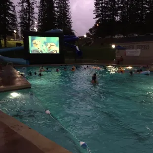 Movie by the pool ( Minions)