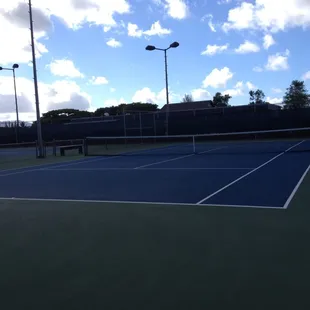 Tennis court at Mililani Rec 3